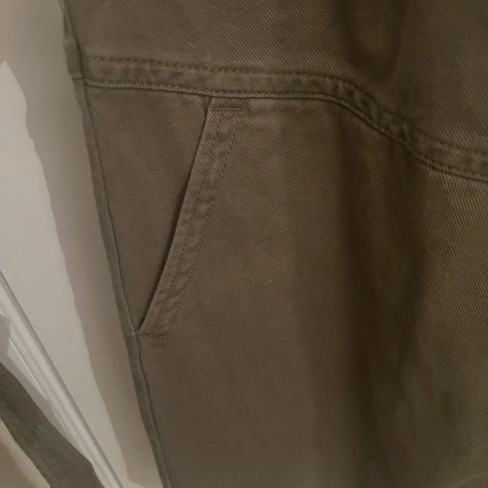 Banana Republic Light Olive Green SPLIT-NECK MINI DRESS Size XS - Picture 10 of 10